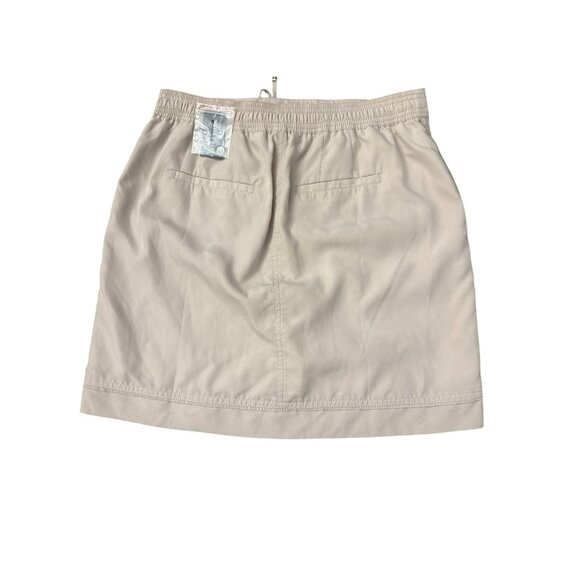 White House Black Market Womens Size 4 Challis Casual Skirt Beige Tan Short NWT - Picture 4 of 6